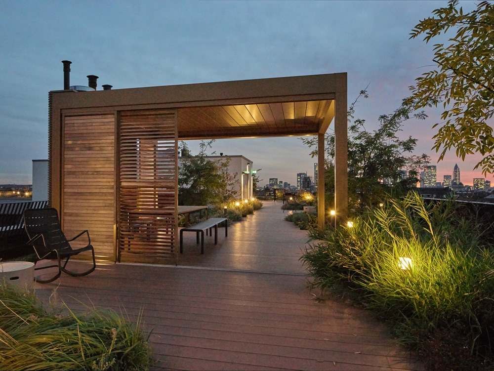 Moderne Dachterrasse