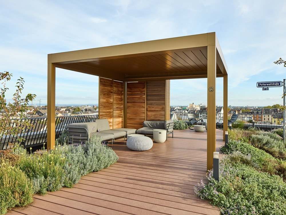 Moderne Dachterrasse